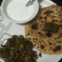 A picture of LAUKI paratha 👌👌👌👌.