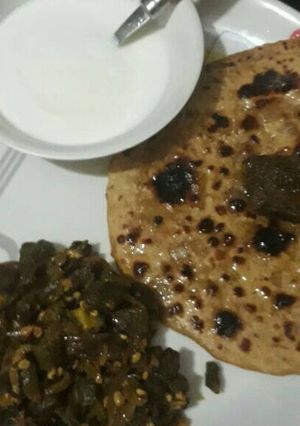 A picture of LAUKI paratha 👌👌👌👌.
