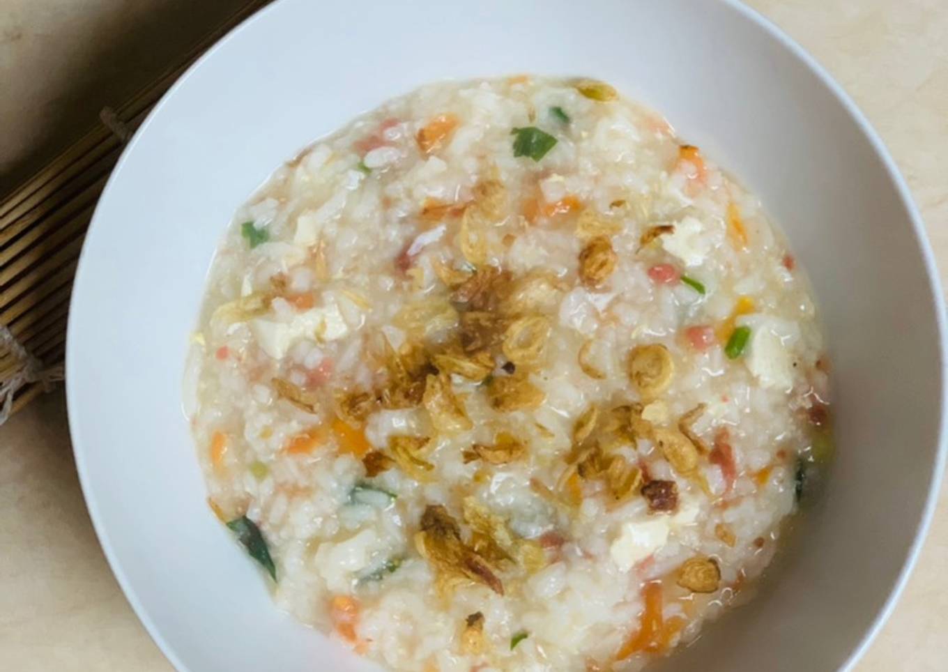 Bubur Kornet Tahu