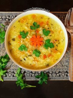 عکسی از دستور سوپ برنج