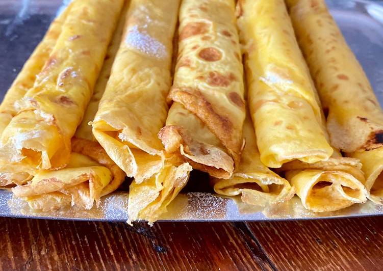 Simple Way to Prepare Fatto in casa Crêpes al lemon curd