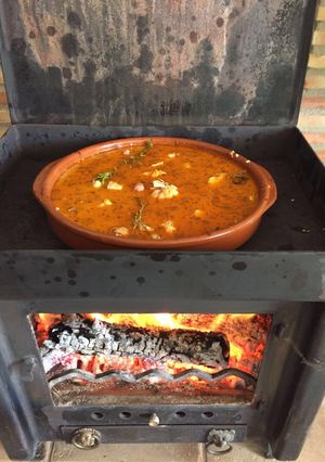 Una foto de Arroz al horno de leña