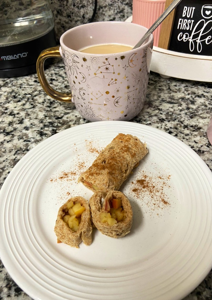 Una foto de Rollito de manzana sin horno
