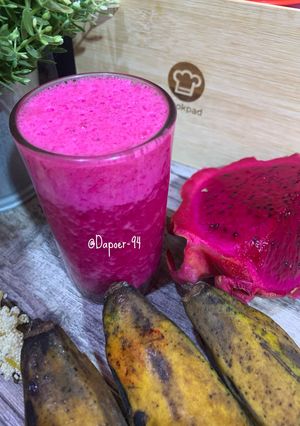 Foto resep Jus Pisang Buah Naga