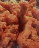 Alitas de pollo con salsa búfalo win’s