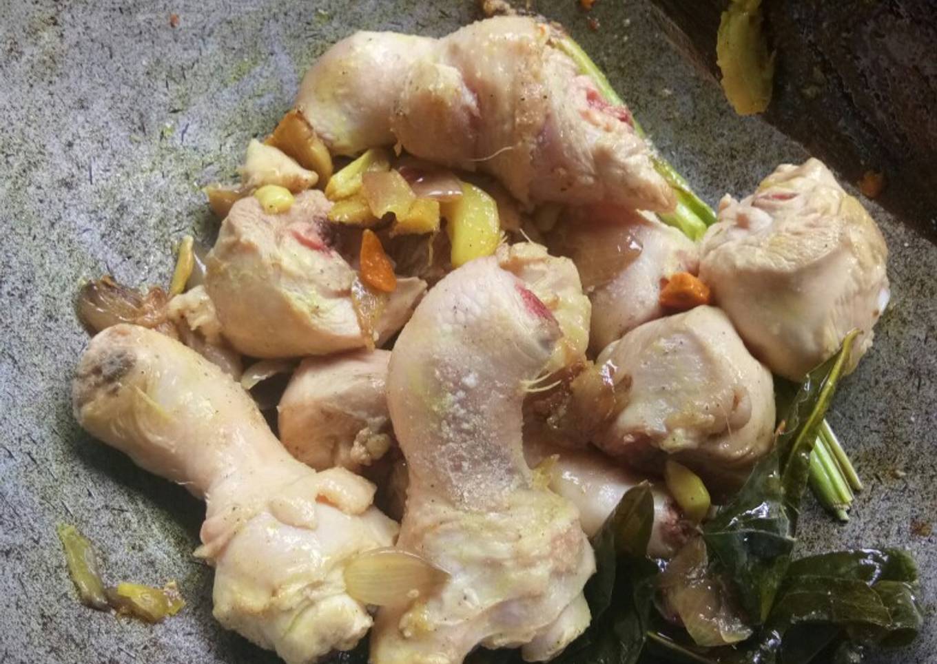 Ayam ungkep bumbu geprek