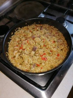 Una foto de Arroz con chipirones