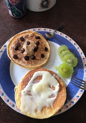 Una foto de ¡Pancake’s saludables con tres ingredientes!