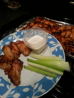 A picture of Crispy Honey Garlic BBQ Wings.