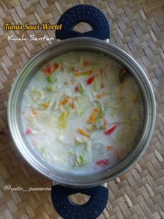 Foto resep Tumis Sawi Wortel Kuah Santan