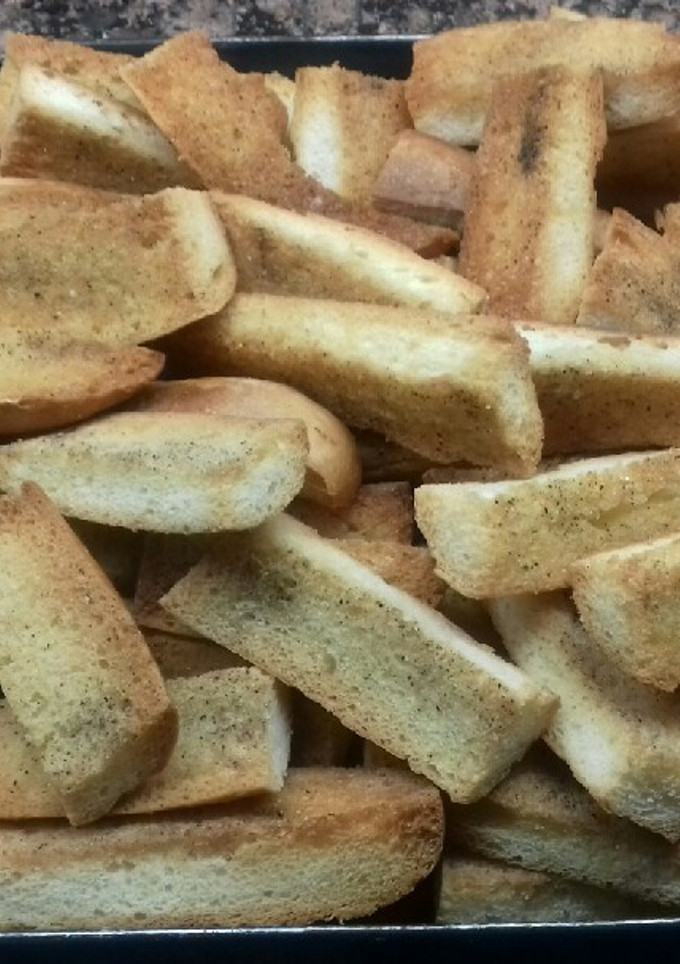 Una foto de Bastones de pan torrao sobrante