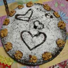 Una foto de Torta de chocolate y nueces