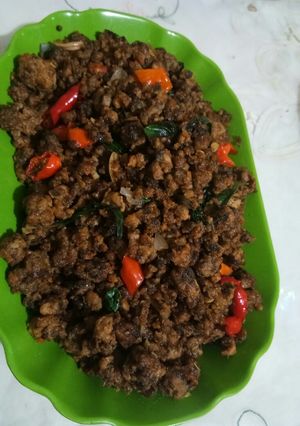Foto resep Oseng Oncom kemangi Pedas Manis