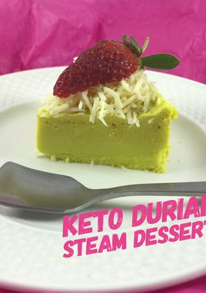 Foto resep Keto Durian Duren Steam Dessert