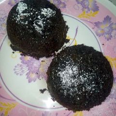 A picture of Choco lawa cake.