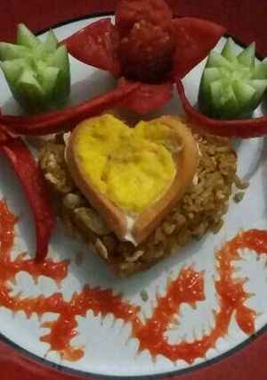 Foto resep Nasi goreng sederhana