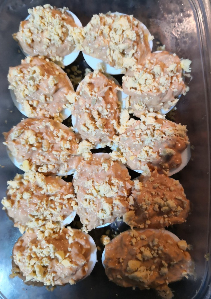Una foto de Huevos rellenos