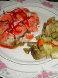 Medallones de Pechuga de Pollo con Ají Dulce