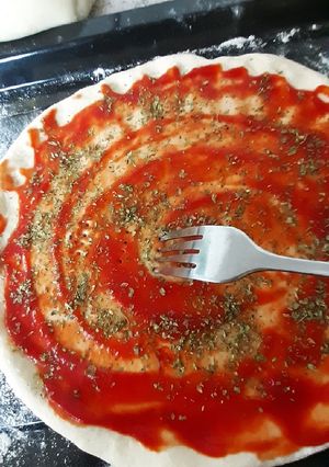 Una foto de 🍕Masa para pizza🍕