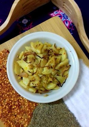 A picture of Instant Aalu ki bhujiya #Cookpadapp #Sehri_Contest.