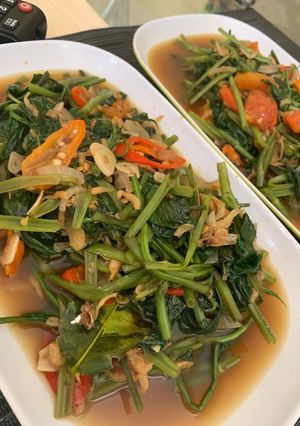 Foto resep Tumis Kangkung Saos Tiram dengan Teri Udang