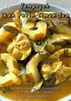 Gambar Masak Tempoyak Ikan Patin Timun Tua