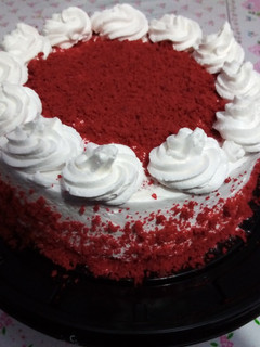 Una foto de Red velvet cake