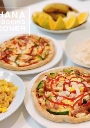 Hình của món Pizza bằng nồi chiên không dầu.