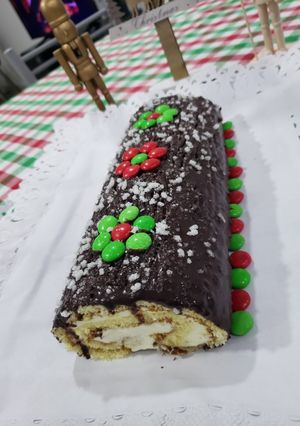 Una foto de Tronco de Navidad, clásico y muy fácil