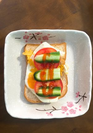 Hình của món Sandwich ốp la.