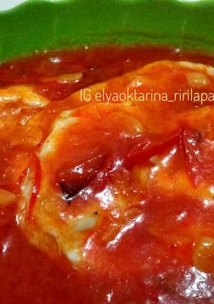 Foto resep Telor ceplok saos pedas manis