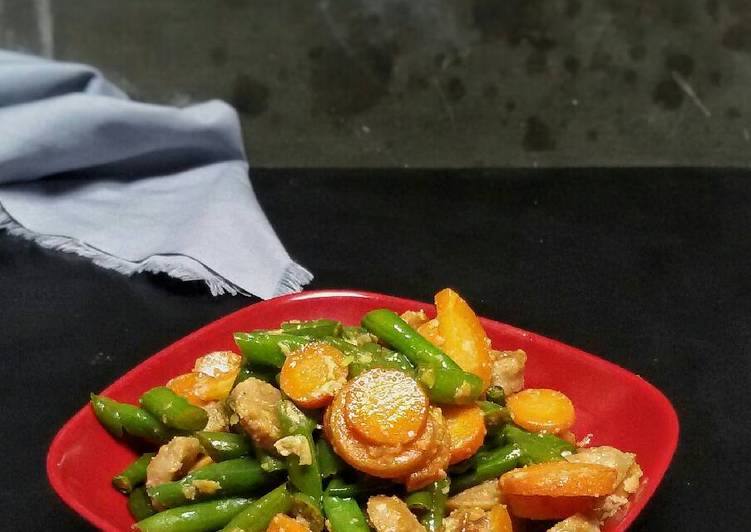 Oseng buncis bumbu kemiri