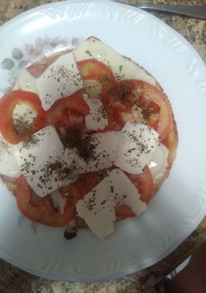 Foto de Uma pizza natural