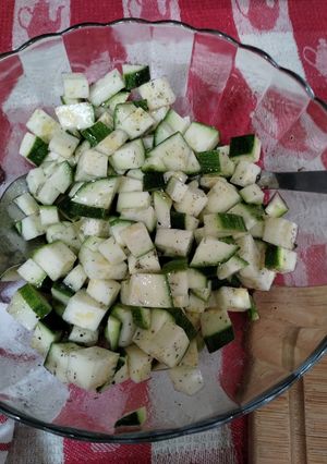 Una foto de Ensalada de zapallitos italianos