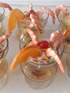Una foto de Cóctel de gambas