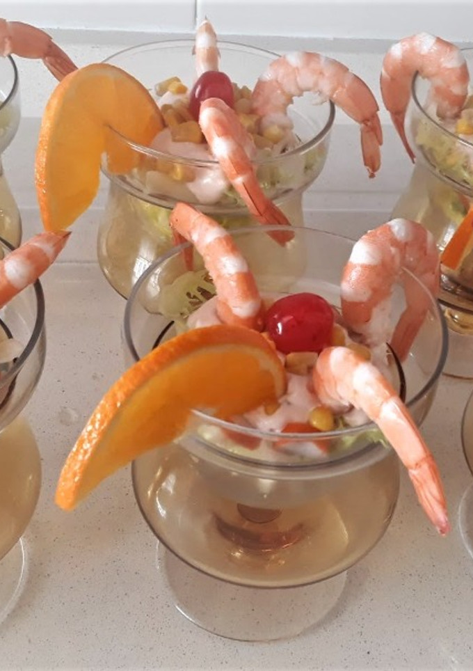 Una foto de Cóctel de gambas
