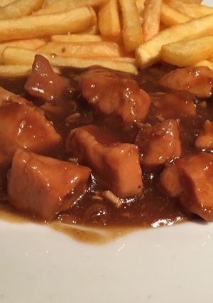 Foto principal de Pechuga de pollo en salsa cola y teriyaky