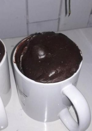 Una foto de Queque en taza fácil de cacao para 2 personas