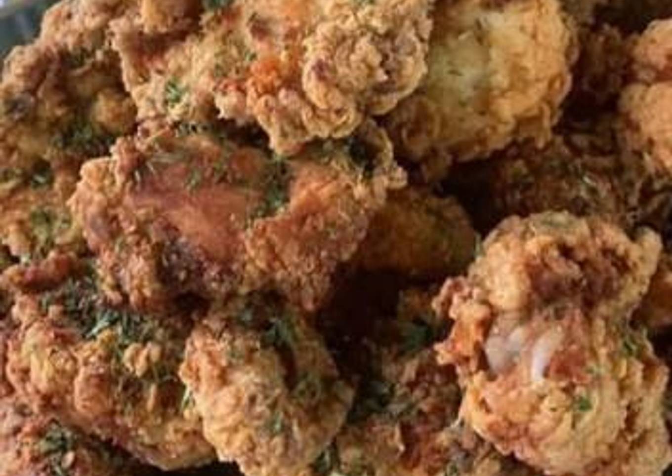 Crispy fried chicken