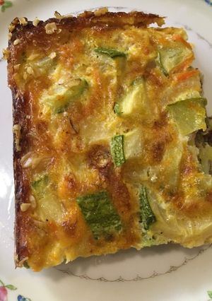 Una foto de Frittata de calabacitas