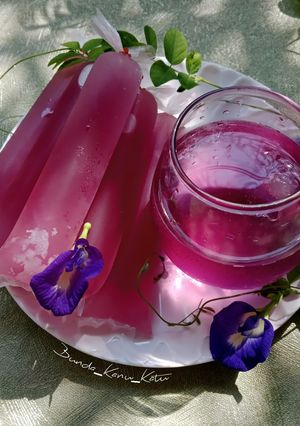 Foto resep Frozen Butterflypea Kombucha