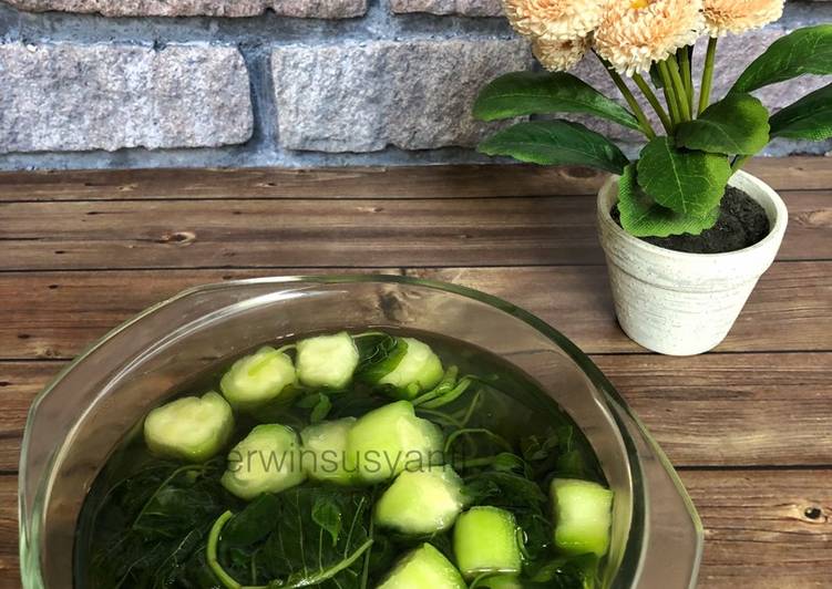 Resep: Untuk Mencoba Di RumahSayur Bening Bayam