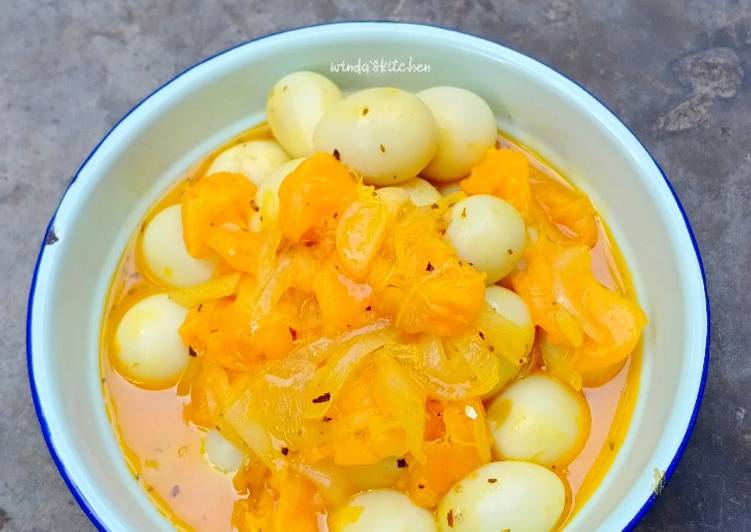 Tumis Jeruk puyuh with orange sauce