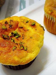 南瓜杯子蛋糕(簡單鬆軟化口版) 的食譜成品照片