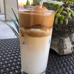 A picture of Dalgona Coffee.