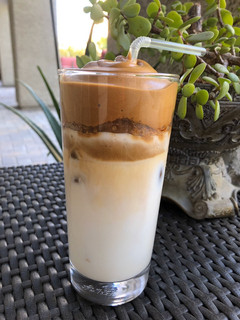 A picture of Dalgona Coffee.