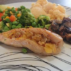A picture of Char-Grilled Pineapple Chicken Breasts.