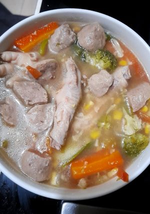 Foto resep Sup Ceker Baso Veggie