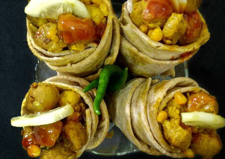 Recipe of Quick Soya Roti Wrap