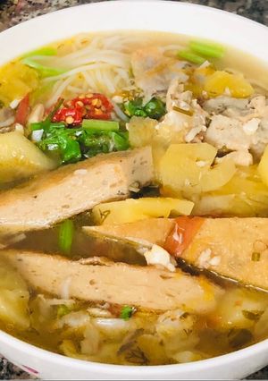 Hình của món Bún chả cá Nha Trang.
